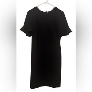 Calvin Klein | Dresses | Solid Fauxleather Tiewaist Sheath Dress Coffee  Bean 6 | Poshmark